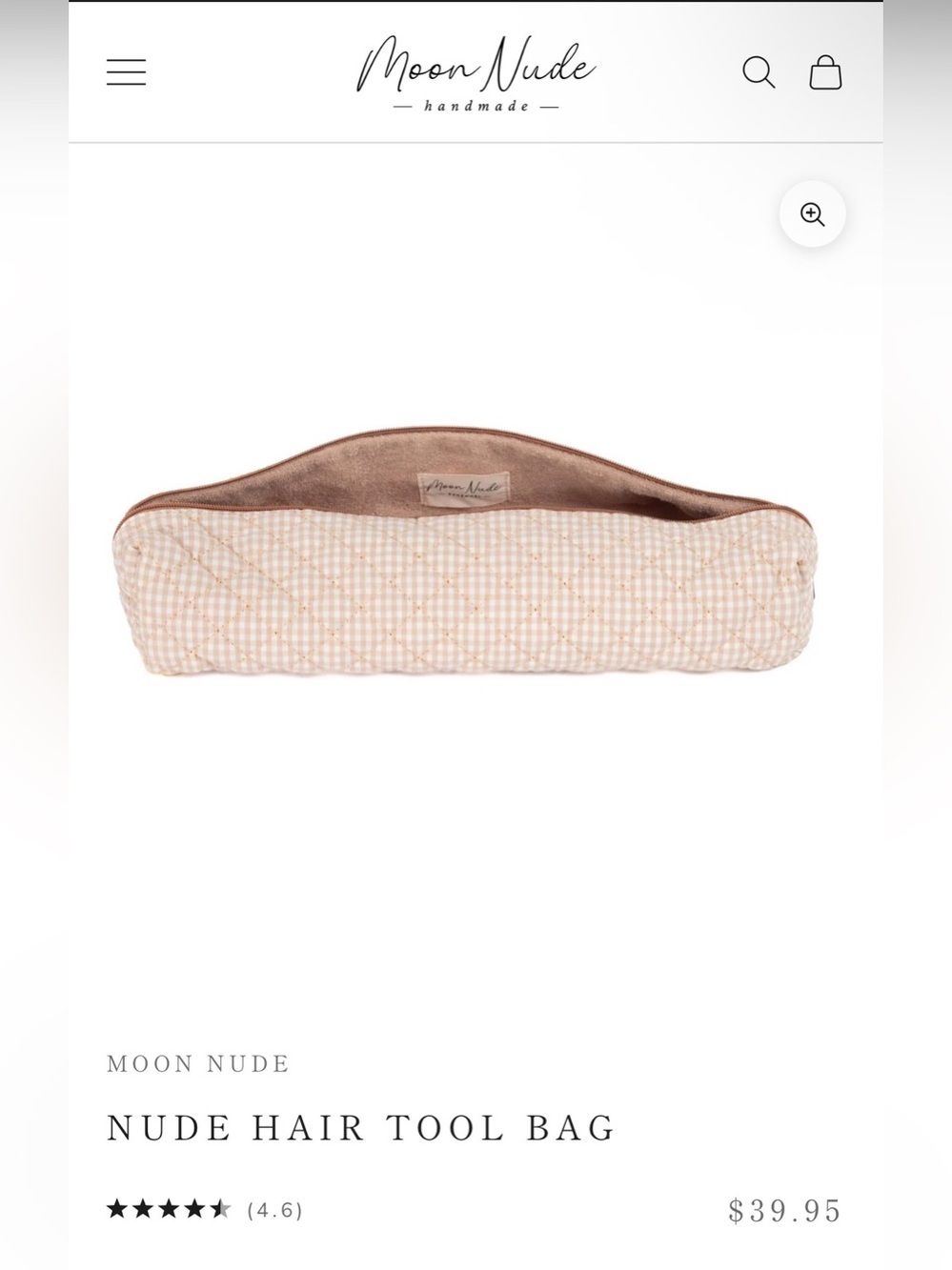 Moon Nude Nude Hair Tool Bag